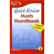 Quick Review Math Handbook: Hot Words, Hot Topics, Book 1, Student Edition by Unknown, 9780078600838