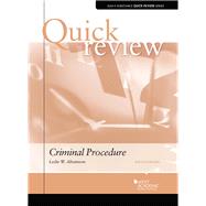 Quick Review of Criminal Procedure by Abramson, Leslie, 9781640200852