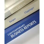 Contemporary Business Reports by Kuiper, Shirley; Clippinger, Dorinda, 9781111820855