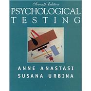 Psychological Testing by Anastasi, Anne; Urbina, Susana, 9780023030857