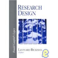 Research Design : Donald Campbell's Legacy by Leonard Bickman, 9780761910862