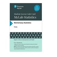 MyLab Statistics with Pearson eText -- 18 Week Standalone Access Card -- for Elementary Statistics Using Excel by Triola, Mario F., 9780135900871
