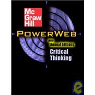 Thinking Well : An Introduction to Critical Thinking with Free Critical Thinking PowerWeb by Kelly, Stewart E., 9780072840872