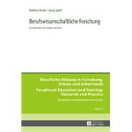 Berufswissenschaftliche Forschung by Becker, Matthias; Spottl, Georg, 9783631660881