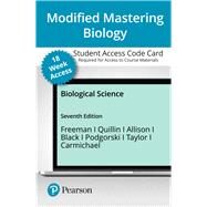 Modified Mastering Biology with Pearson eText -- Access Card -- for Biological Science (18-Weeks) by Scott Freeman, Lizabeth Allison, 9780136780885