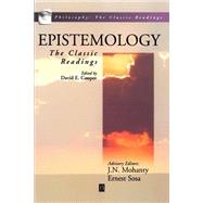Epistemology: The Classic Readings by Cooper, David E., 9780631210887