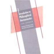 Introduction to Philosophical Hermeneutics by Grondin, Jean; Weinsheimer, Joel, 9780300070897