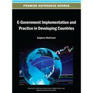 E-government Implementation and Practice in Developing Countries by Mahmood, Zaigham, 9781466640900