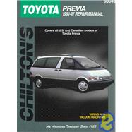 Chilton's Toyota Previa 1991-97 Repair Manual by Chilton Book Company, 9780801990915