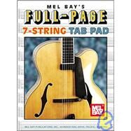 Full-Page 7-String Tab Pad by MEL BAY PUBLICATIONS INC, 9780786660919