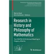 Research in History and Philosophy of Mathematics by Zack, Maria; Schlimm, Dirk, 9783319640921