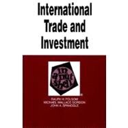 International Trade and Investment in a Nutshell by Folsom, Ralph H., 9780314240941