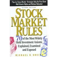Stock Market Rules: 70 of the Most Widely Held Investment  Axioms Explained, Examined and Exposed by Sheimo, Michael D., 9780071340960