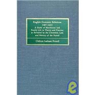 English Domestic Relations,...,Powell, Chilton Latham, Ph.D.,9781584770961