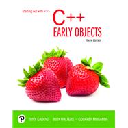 Starting Out with C++ Early Objects, Loose-Leaf Edition by Gaddis, Tony; Walters, Judy; Muganda, Godfrey, 9780135241004