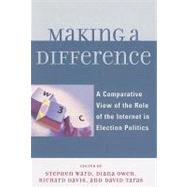 Making a Difference A Comparative View of the Role of the Internet in Election Politics by Davis, Richard; Owen, Diana; Taras, David; Ward, Stephen; Owen, Diana; Davis, Richard; Boas, Taylor; McAllister, Ian; Gibson, Rachel; Kluver, Randolph; Hill, David T.; Small, Tamara A.; Danchuk, David; Lusoli, Wainer; Dader, Jose-Luis; Hooghe, Marc; Visse, 9780739121016