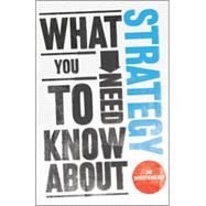What You Need to Know About Strategy by Whitehead, Jo, 9780857081018
