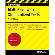 Cliffsnotes Math Review for Standardized Tests by Btps Testing; Bobrow, Jerry, Ph.d.; Kohn, Ed; Nicholson, Carol Ameche; Orton, Peter Z., Ph.D., 9780544631021