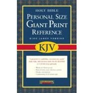 The Holy Bible: King James Version, Burgundy Bonded Leather, Personal Size, Giant Print, Reference by Hendrickson Publishers, 9781598561029