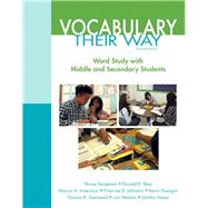 Words Their Way Vocabulary for Middle and Secondary Students by Templeton, Shane; Bear, Donald R.; Invernizzi, Marcia; Johnston, Francine R.; Flanigan, Kevin; Townsend, Dianna R.; Helman, Lori; Hayes, Latisha, 9780133431032
