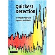 Quickest Detection by H. Vincent Poor , Olympia Hadjiliadis, 9780521621045