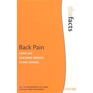 Back Pain by Lee, John; Brook, Suzanne; Daniel, H. Clare, 9780199561070