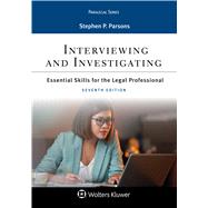 Interviewing and Investigating by Parsons, Stephen P., 9781543801071