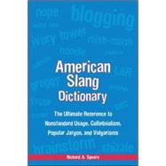 American Slang Dictionary, Fourth Edition by Spears, Richard, 9780071461085