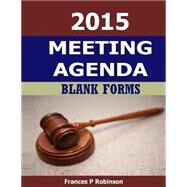 Meeting Agenda 2015 by Robinson, Frances P., 9781502761088