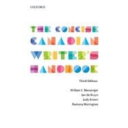 The Concise Canadian Writer's Handbook by Messenger, William E., 9780199021093