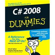 C# 2008 For Dummies by Davis, Stephen R.; Sphar, Chuck, 9780470191095