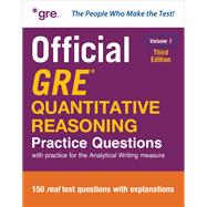 Official GRE Quantitative Reasoning Practice Questions, Third Edition, Volume 1 by GRE, 9781266761096