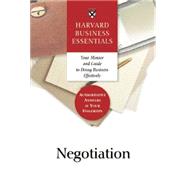 Harvard Business Essentials: Negotiation by Harvard Business Review, 9781591391111