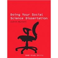 Doing Your Social Science Dissertation by Judith Burnett, 9781412931120