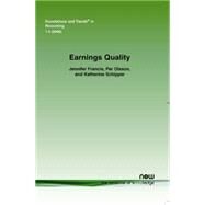 Earnings Quality by Francis, Jennifer; Olsson, Per; Schipper, Katherine, 9781601981141
