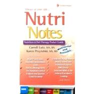 NutriNotes: Nutrition and Diet Therapy Pocket Guide by Lutz, Carroll; Przytulski, Karen, 9780803611146