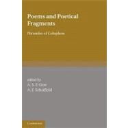 Poems and Poetical Fragments by Nicander of Colophon , Edited and translated by A. S. F. Gow , A. F. Scholfield, 9780521141147