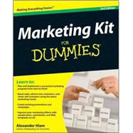 Marketing Kit for Dummies by Hiam, Alexander, 9780470401156