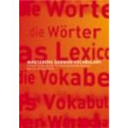 Mastering German Vocabulary: A Practical Guide to Troublesome Words by Donaldson,Bruce, 9780415261159