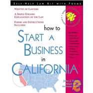How to Start a Business in California by Mark Warda; John Talamo, 9781572481169