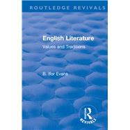 English Literature, 1962 by Evans, B. Ifor, 9781138501171