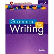 Grammar for Writing  2014 Enriched Edition - Level Purple, Grade 7 (89477) by Sadlier, 9781421711171