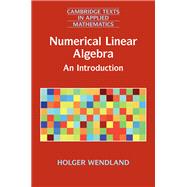 Numerical Linear Algebra by Wendland, Holger, 9781316601174