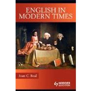 English in Modern Times by Beal,Joan C, 9780340761175