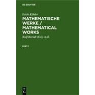 Mathematische Werke/Mathematical Works by Kahler, Erich; Berndt, Rolf; Riemenschneider, Oswald, 9783110171181
