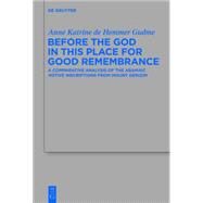 Before the God in This Place for Good Remembrance by Gudme, Anne Katrine De Hemmer, 9783110301182