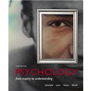 Psychology From Inquiry to Understanding (paperback) by Lilienfeld, Scott O.; Lynn, Steven J.; Namy, Laura L.; Woolf, Nancy, 9780205961184