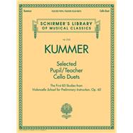 Selected Pupil/Teacher Cello Duets Schirmer's Library of Musical Classics Vol. 2135 by Kummer, Friedrich August, 9781540001184