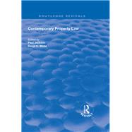 Contemporary Property Law by Jackson, Paul; Wilde, David C., 9781138611191