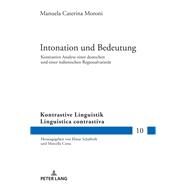 Intonation Und Bedeutung by Moroni, Manuela Caterina, 9783631771198